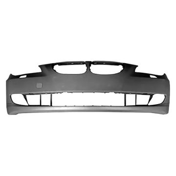 Bumper Cover Front w/o Park Distance Control w/o M Package Primed for BMW 528i 535i 550i