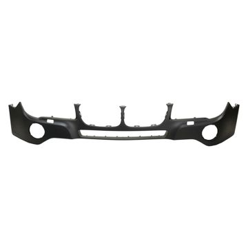 Bumper Cover Front Upper w/o M Pkg w/Headlamp Washer Primed for BMW X3 2007-2010