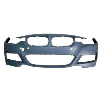 Bumper Cover Front F30 w/o Headlamp Washer w/PDC w/o Parking Assist w/Camera w/M Sport Package Primed for BMW 328i 320i 335i 340i