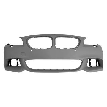 Bumper Cover Front F10H/F10 w/M Pkg w/Park Distance Control w/o Side View Camera Primed for BMW 535d 535i 528i ActiveHybrid 5 550i