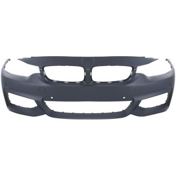 Bumper Cover Front F32/F33/F36 w/M Sport Package w/o Headlamp Washer w/PDC w/Park Assist w/o Camera Primed for BMW 435i 428i 428i Gran Coupe 435i Gran Coupe 440i 440i Gran Coupe 430i 430i Gran Coupe