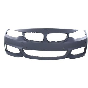 Bumper Cover Front F32/F33/F36 w/M Sport Package w/o Headlamp Washer w/PDC w/Park Assist w/Camera Primed for BMW 435i 428i 428i Gran Coupe 435i Gran Coupe 440i 440i Gran Coupe 430i 430i Gran Coupe
