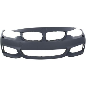 Bumper Cover Front F32/F33/F36 w/M Sport Package w/Headlamp Washer w/o PDC Primed for BMW 435i 428i 428i Gran Coupe 435i Gran Coupe 440i 440i Gran Coupe 430i 430i Gran Coupe