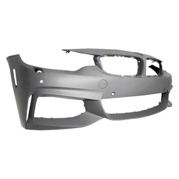 Bumper Cover Front F32/F33/F36 w/M Sport Package w/Headlamp Washer w/PDC w/o Park Assist w/o Camera Primed for BMW 435i 428i 428i Gran Coupe 435i Gran Coupe 440i 440i Gran Coupe 430i 430i Gran Coupe