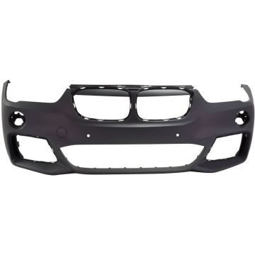 Bumper Cover Front F48 w/M Pkg w/o Headlamp Washers w/PDC w/Park Assist Primed for BMW X1 2016-2018