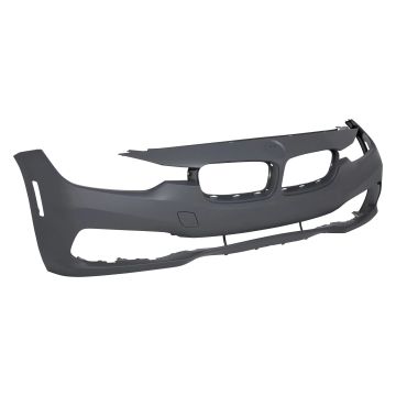 Bumper Cover Front F30/F31 w/o Headlamp Washer w/o Camera Sport Pkg w/o PDC w/o Park Assist Primed for BMW 320i 340i 330e 328d 328d xDrive 340i xDrive 330i 330i xDrive 328i xDrive 328i