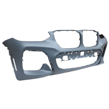 Bumper Cover Front G02/G01 Xdrive30i w/M Sport w/Park Assist w/o Surround View Primed for BMW X4 X3