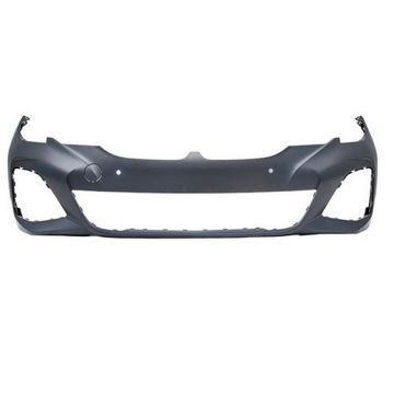Bumper Cover Front w/M Sport Pkg G20 w/Park Distance Ctrl w/o Parking Assist Primed for BMW 330i xDrive 330i M340i xDrive M340i 330e xDrive 330e