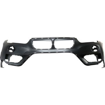 Bumper Cover Front Upper F48 w/o M Pkg w/o Headlamp Washer w/o Park Distance Control Primed for BMW X1 2016-2018