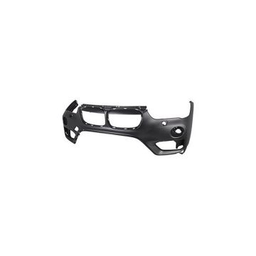 Bumper Cover Front Upper F48 w/o M Pkg w/Headlamp Washer w/Park Distance Control Primed for BMW X1 2016-2018