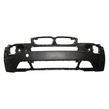Bumper Cover Front Lower w/o Park Distance Control Primed CAPA for BMW X3 2007-2010