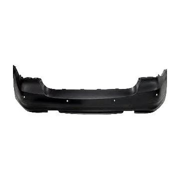 Bumper Cover Rear E90 w/Park Distance Control Primed CAPA for BMW 335i Sedan 2009-2011
