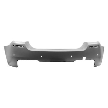 Bumper Cover Rear F10 w/M Pkg w/Park Distance Control Primed for BMW 535i 528i 550i