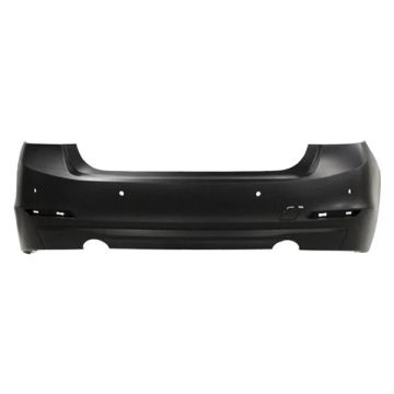 Bumper Cover Rear F30 Standard Package w/Park Distance Control w/o M Sport Package Primed CAPA for BMW 335i Sedan 2012-2015