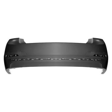 Bumper Cover Rear Chrome Trim LUXURY PKG MODERN PKG, SPORT PKG F30 w/o PDC w/o Park Assistent Primed for BMW 328i 328i xDrive 330e 330i 330i xDrive