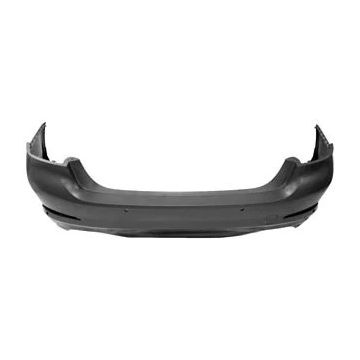 Bumper Cover Rear G30 w/o M Pkg w/Luxury Pkg w/PDC w/o Park Assist Primed for BMW 540i Sedan 2017-2020