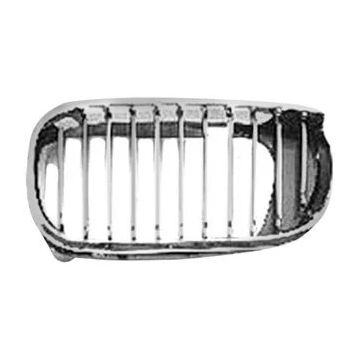 Grille Assembly Left Hood Mounted Chrome for BMW 325i 330i