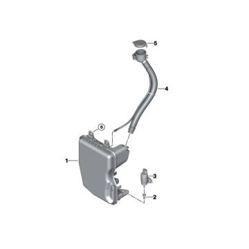 Washer Fluid Reservoir F48/F39 w/Headlamp Washer Reservoir/Inlet/Cap/Pump Assembly for BMW X1 X2