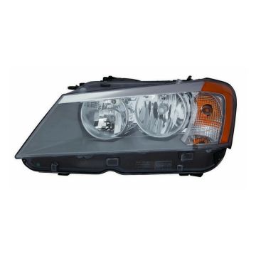 Headlight Assembly Composite Left F25 Halogen CAPA for BMW X3 2011-2014