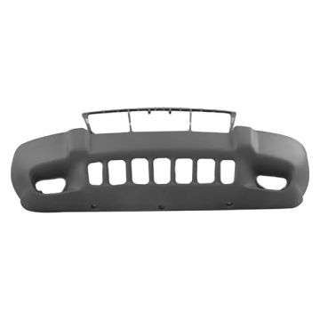 Bumper Cover Front To 8-1-01 w/Fog Lamps Dark Gray for Jeep Grand Cherokee Laredo Sport 1999-2003