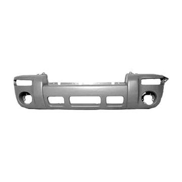 Bumper Cover Front w/o Renegade Pkg Primed CAPA for Jeep Liberty Limited Sport 2002-2004
