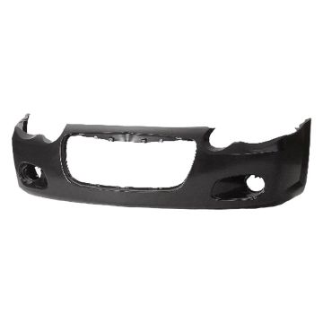 Bumper Cover Front w/o Headlamp Washers w/Fog Lamps Primed CAPA for Chrysler Sebring Sedan 2004-2006