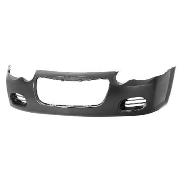 Bumper Cover Front w/o Headlamp Washers w/o Fog Lamps Primed for Chrysler Sebring Sedan 2004-2006