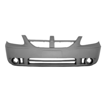 Bumper Cover Front w/Fog Lamps Primed CAPA for Dodge Grand Caravan 2005-2007