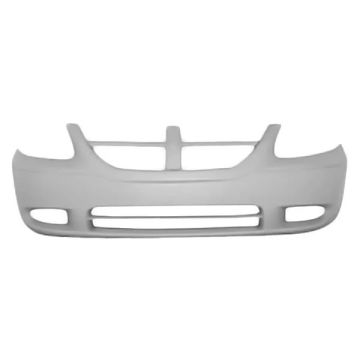 Bumper Cover Front w/o Fog Lamps Primed for Dodge Grand Caravan 2005-2007