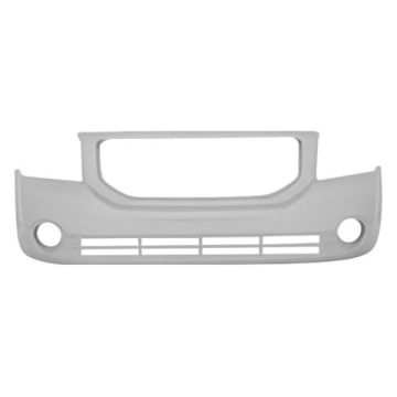 Bumper Cover Front w/Fog Lamps w/o Foam Absorber Primed for Dodge Caliber SXT SE 2007-2012