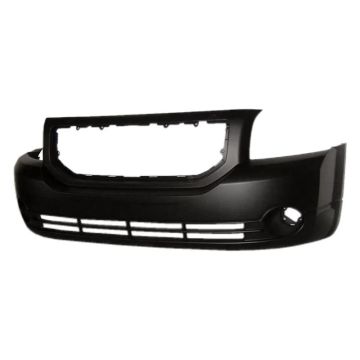 Bumper Cover Front w/Fog Lamps w/o Foam Absorber Primed CAPA for Dodge Caliber SXT SE 2007-2012