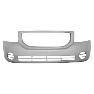 Bumper Cover Front w/o Fog Lamps w/o Foam Absorber Primed for Dodge Caliber SXT SE 2007-2012