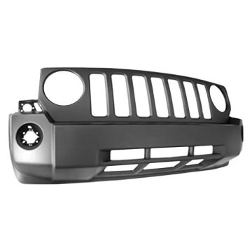 Bumper Cover Front w/o Chrome w/o Tow Hooks Primed for Jeep Patriot 2007-2010