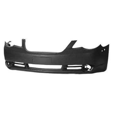 Bumper Cover Front w/Fog Lamps w/Convertible Primed for Chrysler Sebring 2007-2010