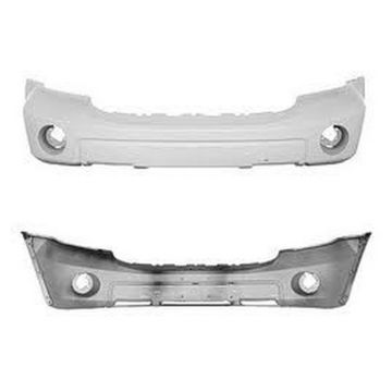 Bumper Cover Front w/Chrome Insert w/Tow Hooks Primed for Dodge Durango 2007-2009