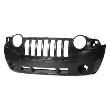 Bumper Cover Front w/o Rallye Pkg Primed CAPA for Jeep Compass 2007-2010
