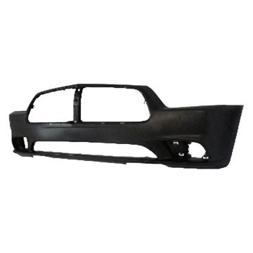 Bumper Cover Front w/o Adaptive Cruise Control Primed CAPA for Dodge Charger 2011-2014