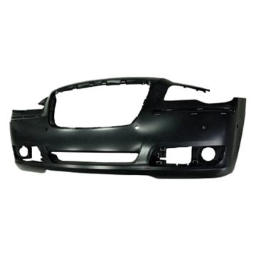 Bumper Cover Front w/Parking Sensor Primed CAPA for Chrysler 300 Sedan 2011-2014