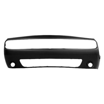 Bumper Cover Front w/o Wide Body Option w/o Fender Flares w/Fog Lamps Primed for Dodge Challenger 2015-2023