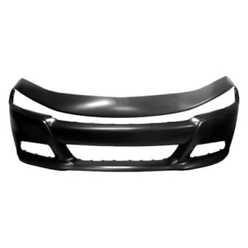 Bumper Cover Front w/o Hood Scoop Primed for Dodge Charger 2015-2023