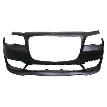Bumper Cover Front w/Appearance Pkg w/o Parking Sensors Type 2 Primed CAPA for Chrysler 300 S 2017-2023