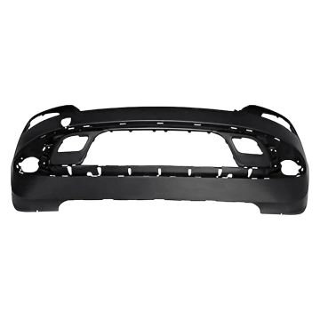 Bumper Cover Front w/Parallel Park Assist Halogen Fog Lamps Primed for Jeep Compass Limited Sport Limited Premium Latitude North Altitude High Altitude Latitude Lux Red 2022-2025