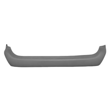 Bumper Cover Rear w/o Chrome Molding w/o Stow & Go Seat w/o Rear Object Sensor Primed CAPA for Dodge Grand Caravan 2001-2007