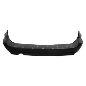 Bumper Cover Rear w/o Chrome Molding w/Stow/Go w/o Backup Sensor w/o Black for Dodge Grand Caravan 2005-2007