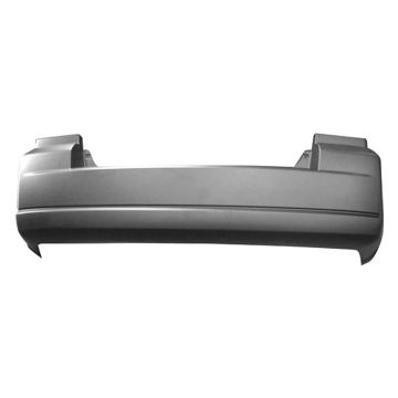 Bumper Cover Rear w/o Chrome Exhaust Tip Primed CAPA for Dodge Caliber 2007-2012