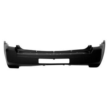 Bumper Cover Rear w/Chrome w/o Tow Hook Primed for Jeep Patriot 2007-2010
