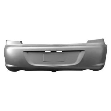 Bumper Cover Rear Dual Exhaust w/o Tow Hook Primed CAPA for Chrysler Sebring Sedan 2007-2010