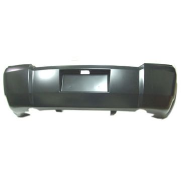 Bumper Cover Rear w/Dual Exhaust Primed CAPA for Dodge Avenger 2008-2010