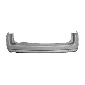 Bumper Cover Rear w/Parking Sensor w/o Chrome Insert Primed for Chrysler Town & Country 2008-2010