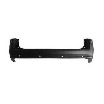 Bumper Cover Rear w/Parking Sensor w/Chrome Insert Primed for Chrysler Town & Country 2008-2010